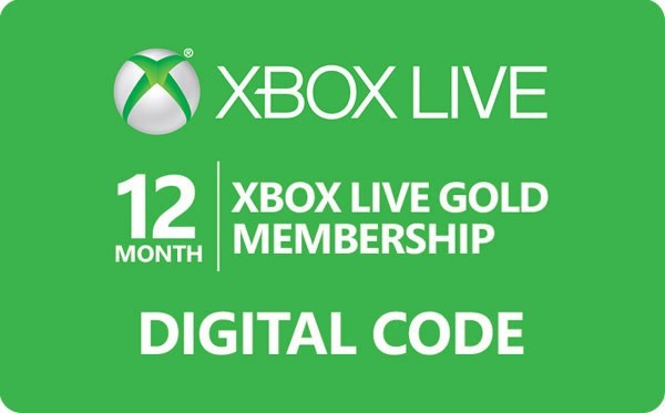 Xbox Live 12 Month Gold Membership - [Digital] 