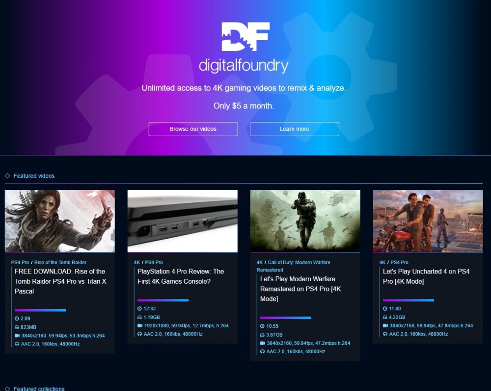Digital Foundry Has Launched A 4K Video Download Portal