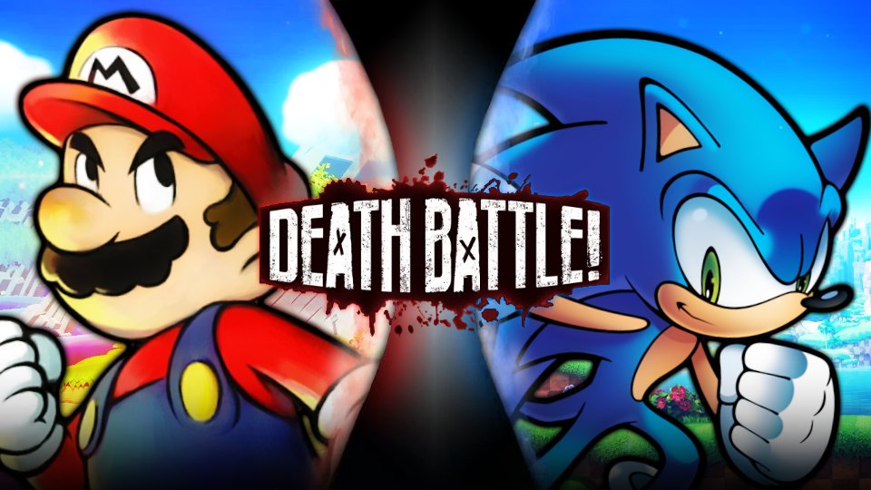 death battle sonic vs mario
