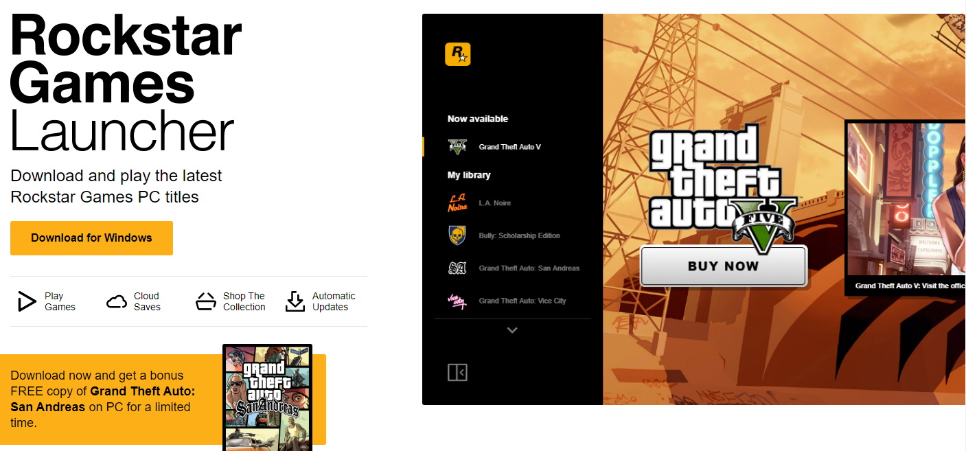 Rockstar Games Launcher For Windows 