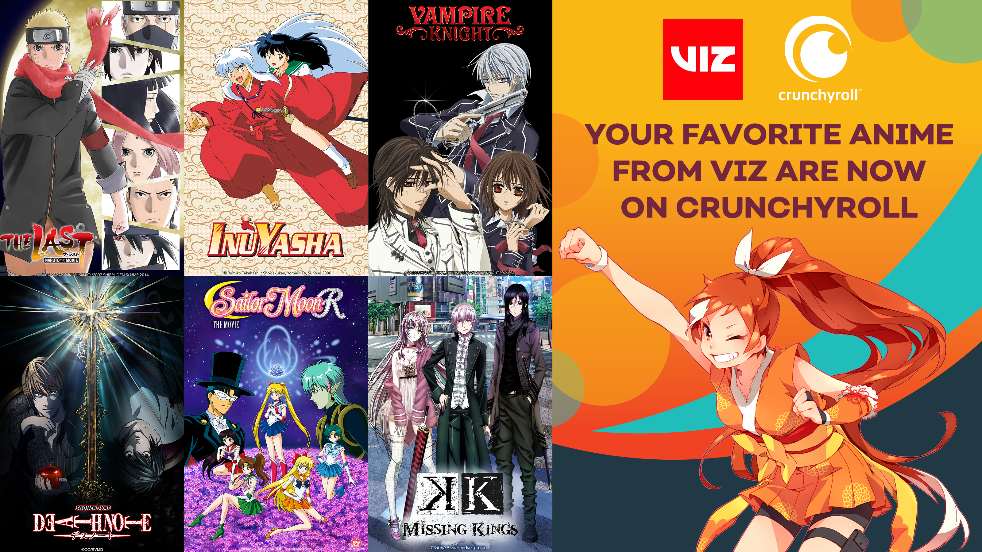 Crunchyroll Launches Anime Series & Films from VIZ Media