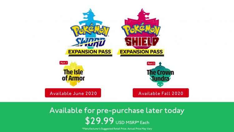 Pokemon Sword and Shield expansion announcement