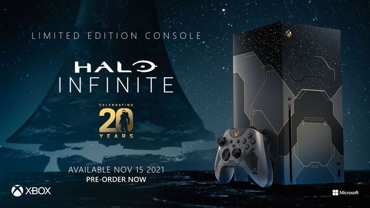 Halo Infinite themed Xbox Series X