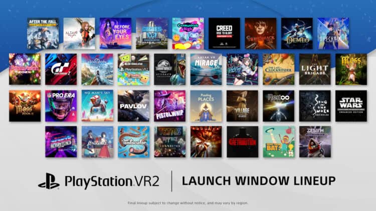 PSVR 2 Lineup Titles