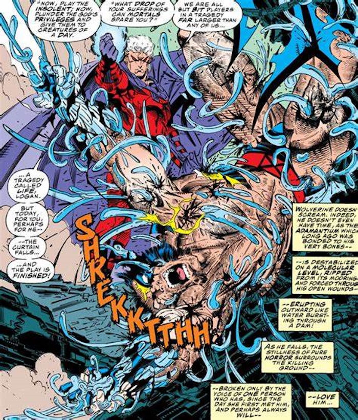 X-Men 1993 Fatal Attractions - Magneto rips out the adamantium out of Wolverine | The Outerhaven X-Men 1993 Fatal Attractions - Magneto rips out the adamantium out of Wolverine