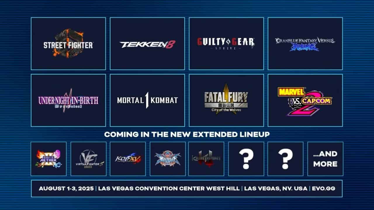 Evo 2025 two games remain