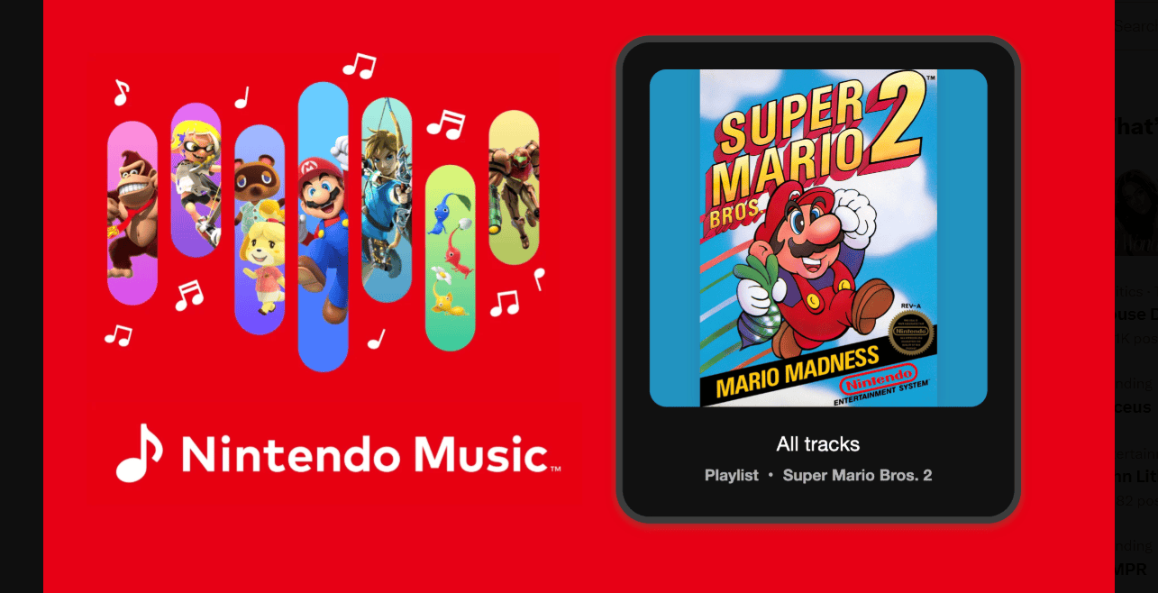 Nintendo Music Adds Super Mario Bros 2 Tracks Nintendo Music