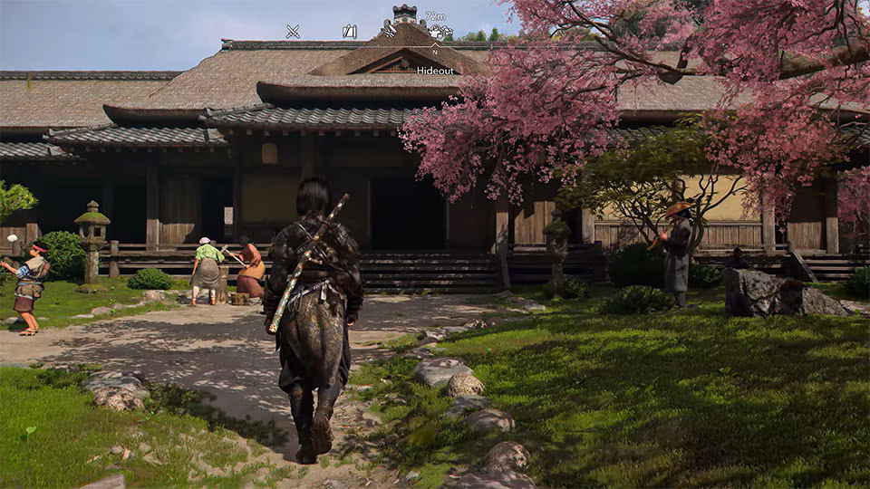 Naoe walking to her hideout in Assassin's Creed Shadows
