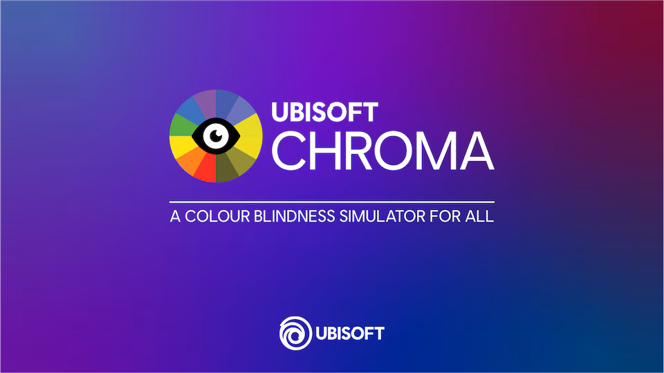 Main app thumbnail for Ubisoft's Chroma. The text below the logo reads "A Colour Blindness Simulator For All"