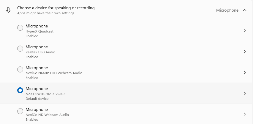 SwitchMix input | The Outerhaven Volume Mixer for NZXT Switchmix microphone input