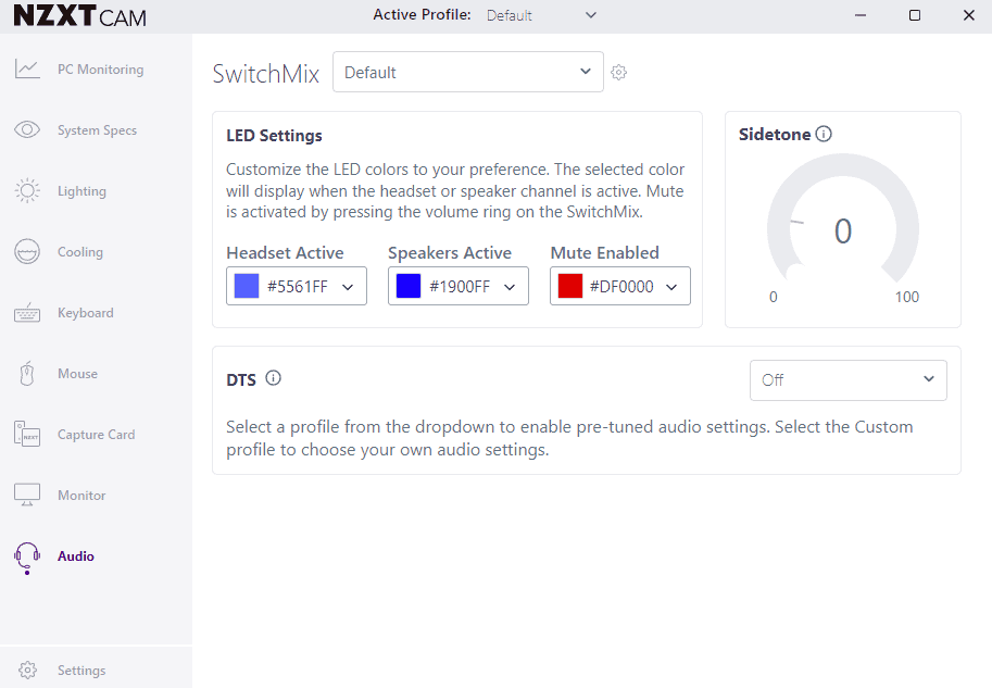 Screenshot 2025-03-20 201015 | The Outerhaven NZXT Switchmix NZXT Cam application